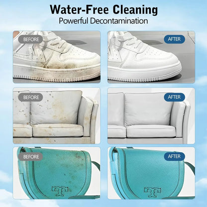 🧼✨ No-Wash Shoe & Leather Cleaner Cream Instantly Erase Stains! 🧽🔥