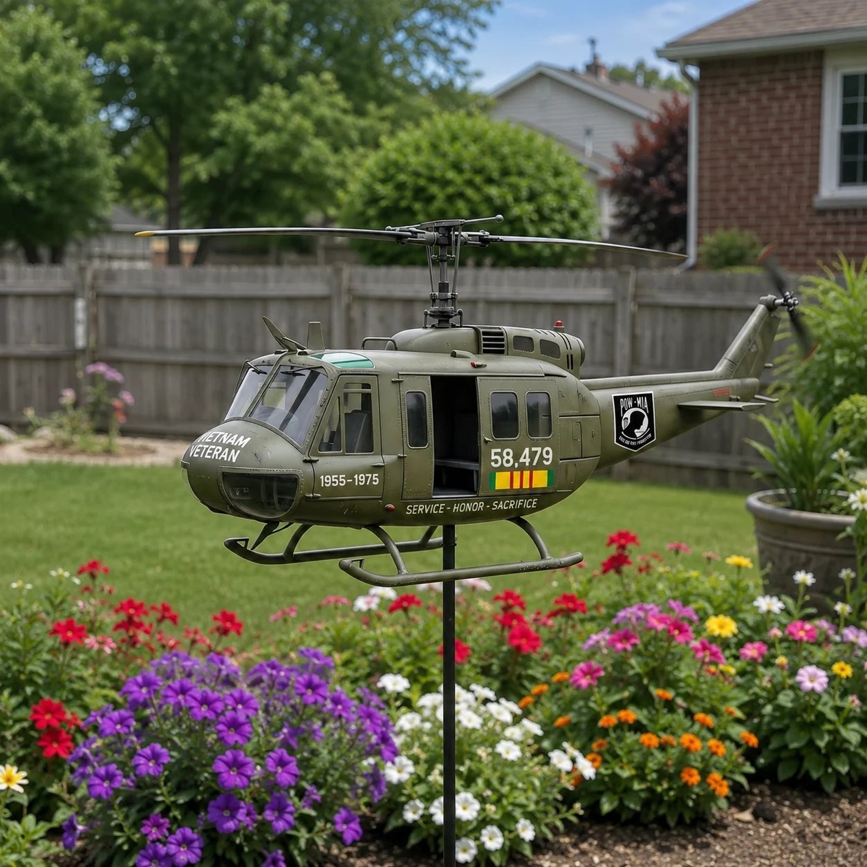 🎁Last Day Promo: 49% OFF 🎖️-Vietnam Veteran UH-1 Helicopter Wind Spinner- ✈️Buy 2 Free Shipping Today!
