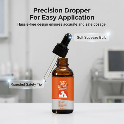 👂Natural Dog & Cat Ear Drop for Itching & Wax Build-Up🐱🐕