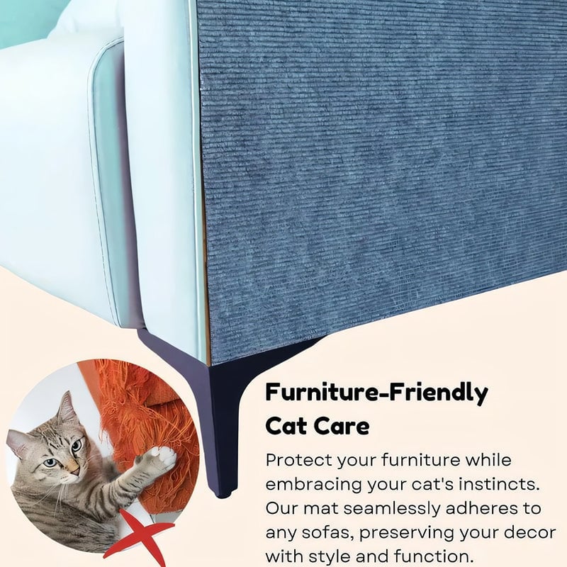 🔥Flash Sale-60% OFF - 🛋Protecting furniture-Cat Scratching Mat