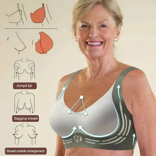 🎁Super Gather Bra | Wireless Push-up Bra👍No More Sagging Breasts