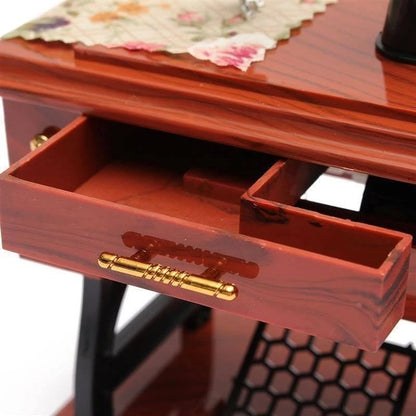 💖Special Offer🦋Wood Mini Sewing Machine Music Box