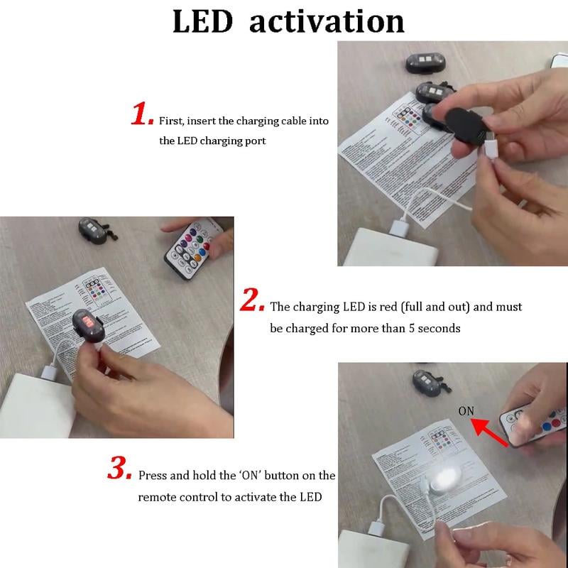 RGB Led Aircraft Strobe Light（Remote Wireless ）