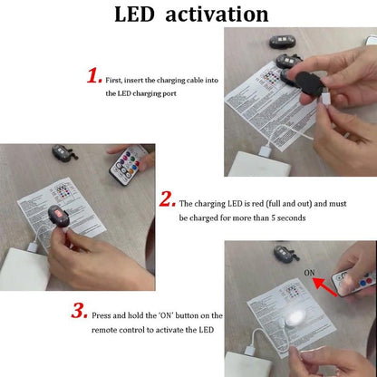 RGB Led Aircraft Strobe Light（Remote Wireless ）