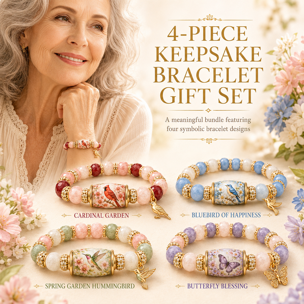 🐦 Love, Peace & Spring Blessings 💖 | 2026 Limited Edition Handmade Bracelet