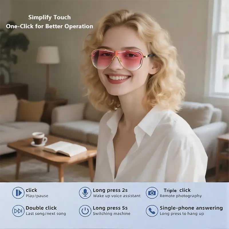 🎶⚡Wireless Audio Smart Glasses🕶️❄️ | Anti-Blue Light UV Protection | Holiday Tech Gift Idea