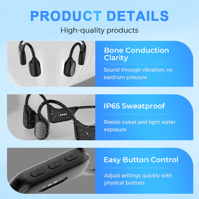 🔥 Final 2 Hours : Only Limited Stock Left🏆oeomon™ Bone Conduction Smart Hearing Headphones