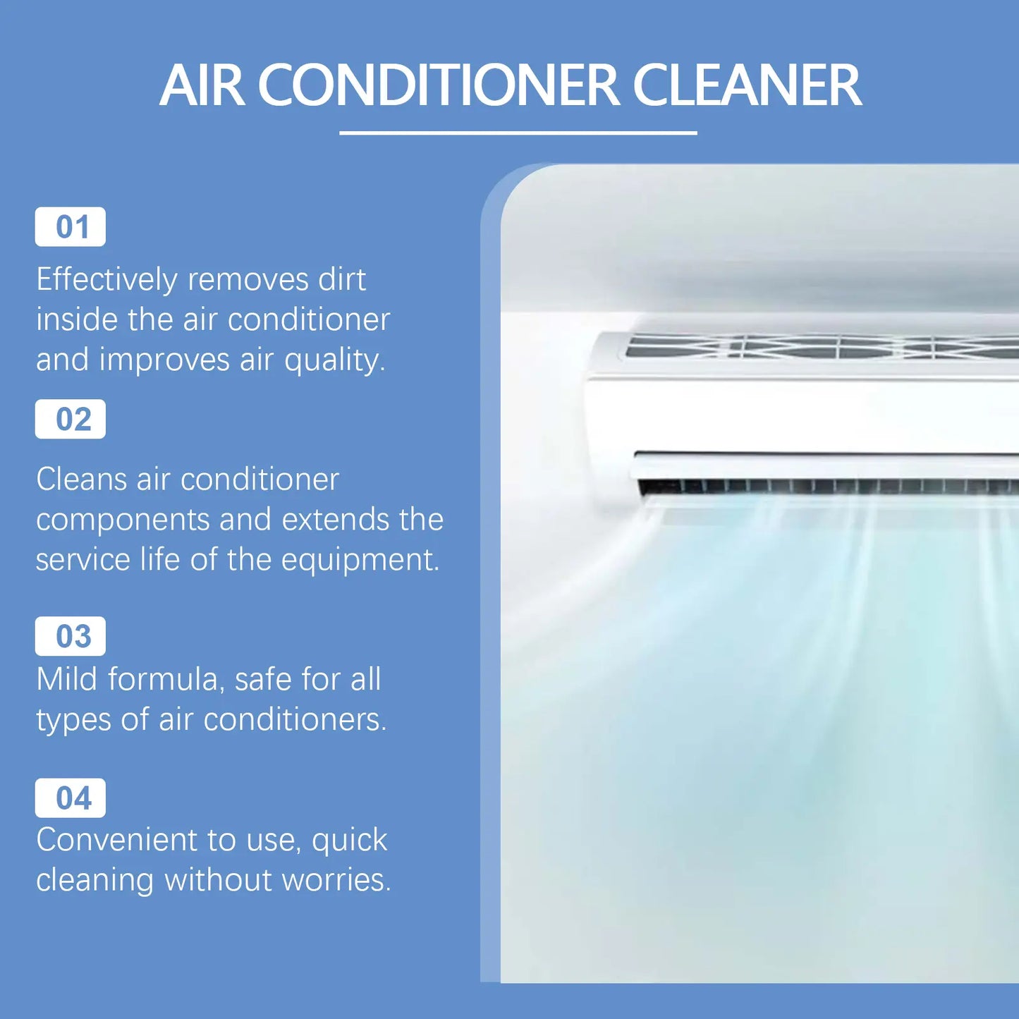 🔥Summer Sale is ON! Up to 60% OFF - 🏠 Super-Strength Air Conditioner Cleaner