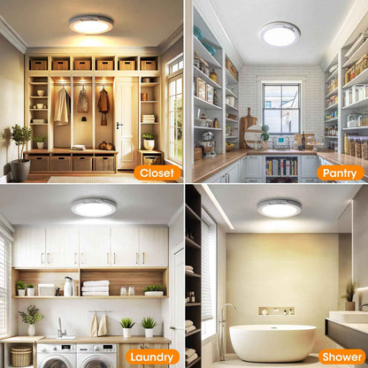🔥💡Motion Sensor Ceiling Light: 30-Second Install. 60-Day Battery. No Electrician