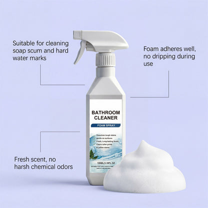 🧽Last Day 70% OFF🧴Gravity-Defying Bathroom Cleaner-Give away alloy brushes🎁