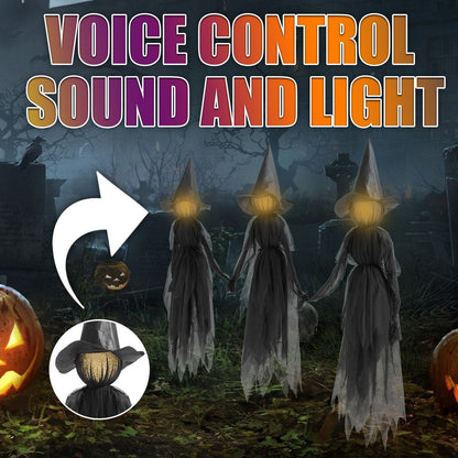 Lighted Halloween Witch Stake For Halloween Decoration