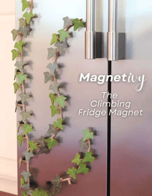 3D Printed Magnetic Ivy Faux Plant Fridge Magnet