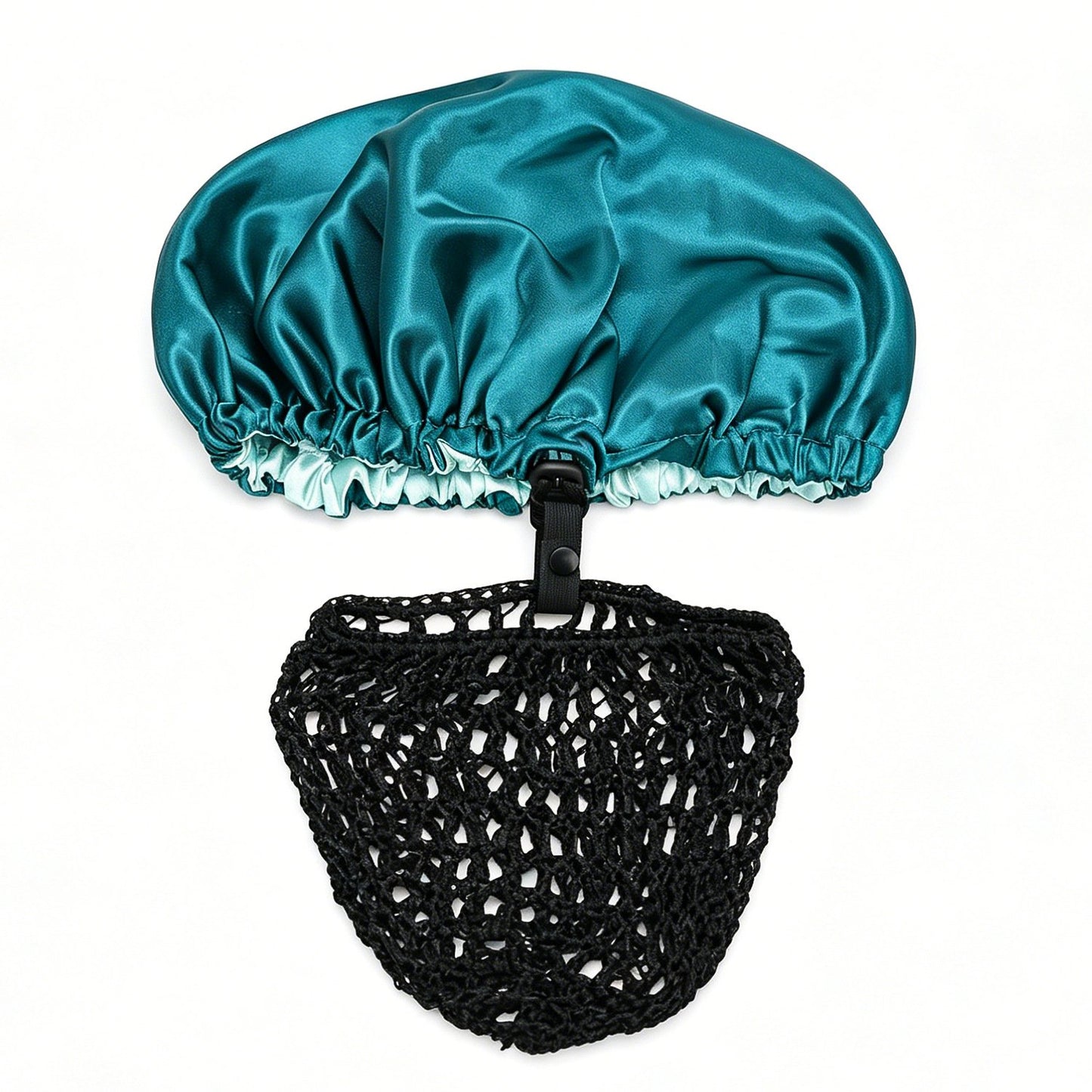🔥HOT SALE 48% OFF -Detachable Satin Hair Wrap & Hair Net — 2-in-1 Design