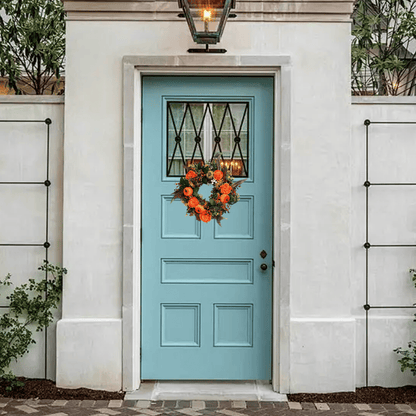 Autumn Wreath with Peonies and Pumpkin - Wreath for the whole year