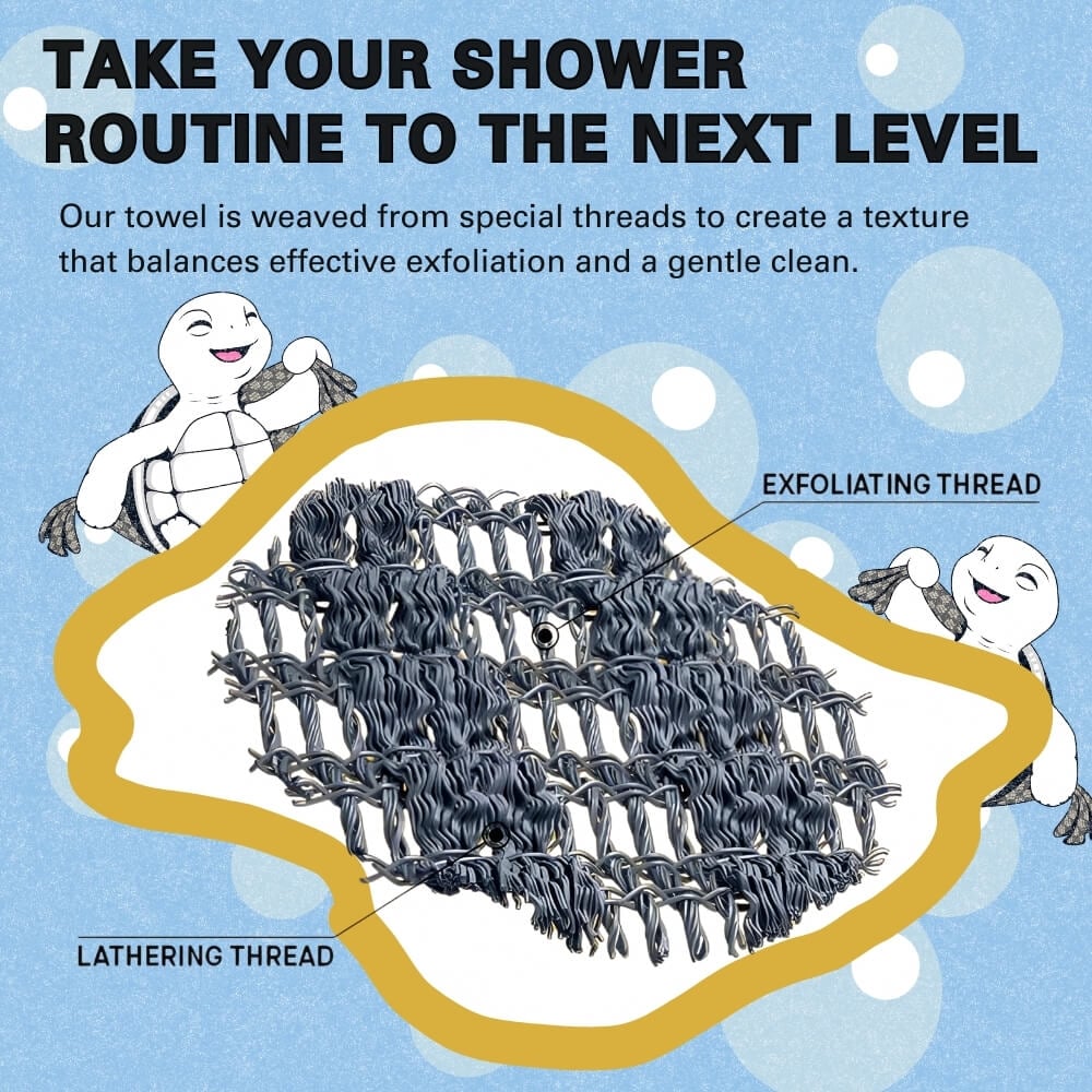 🎁Last day: Buy 1 get 2 free🔥🧼Exfoliating Antibacterial Shower Towel🚿