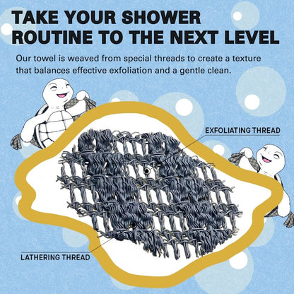 🎁Last day: Buy 1 get 2 free🔥🧼Exfoliating Antibacterial Shower Towel🚿