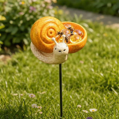 🌸🐝 Help Pollinators Thrive! | Frog, Snail & Ladybug Water Bowl Decor🐸🐌🐞