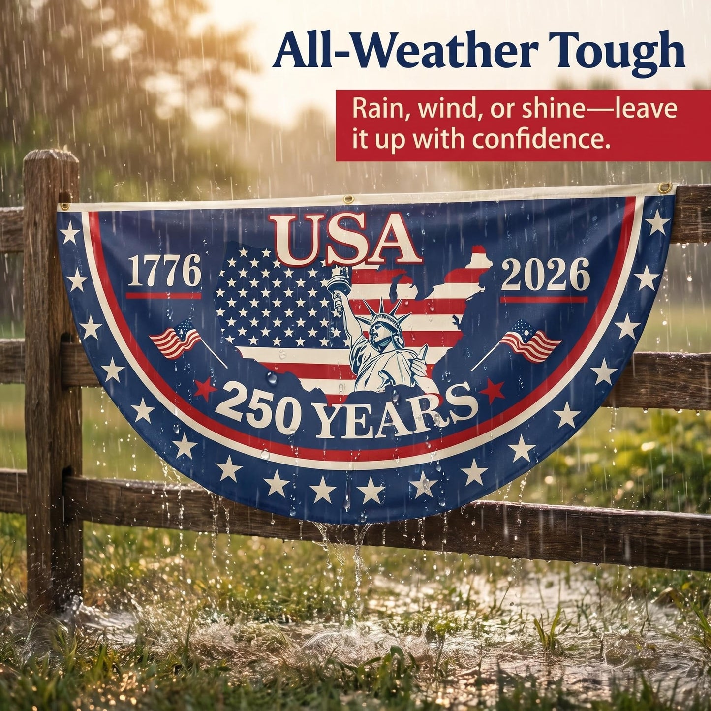 🖼️100% Veteran Owned / Handcrafted in USA-250th Anniversary Banners