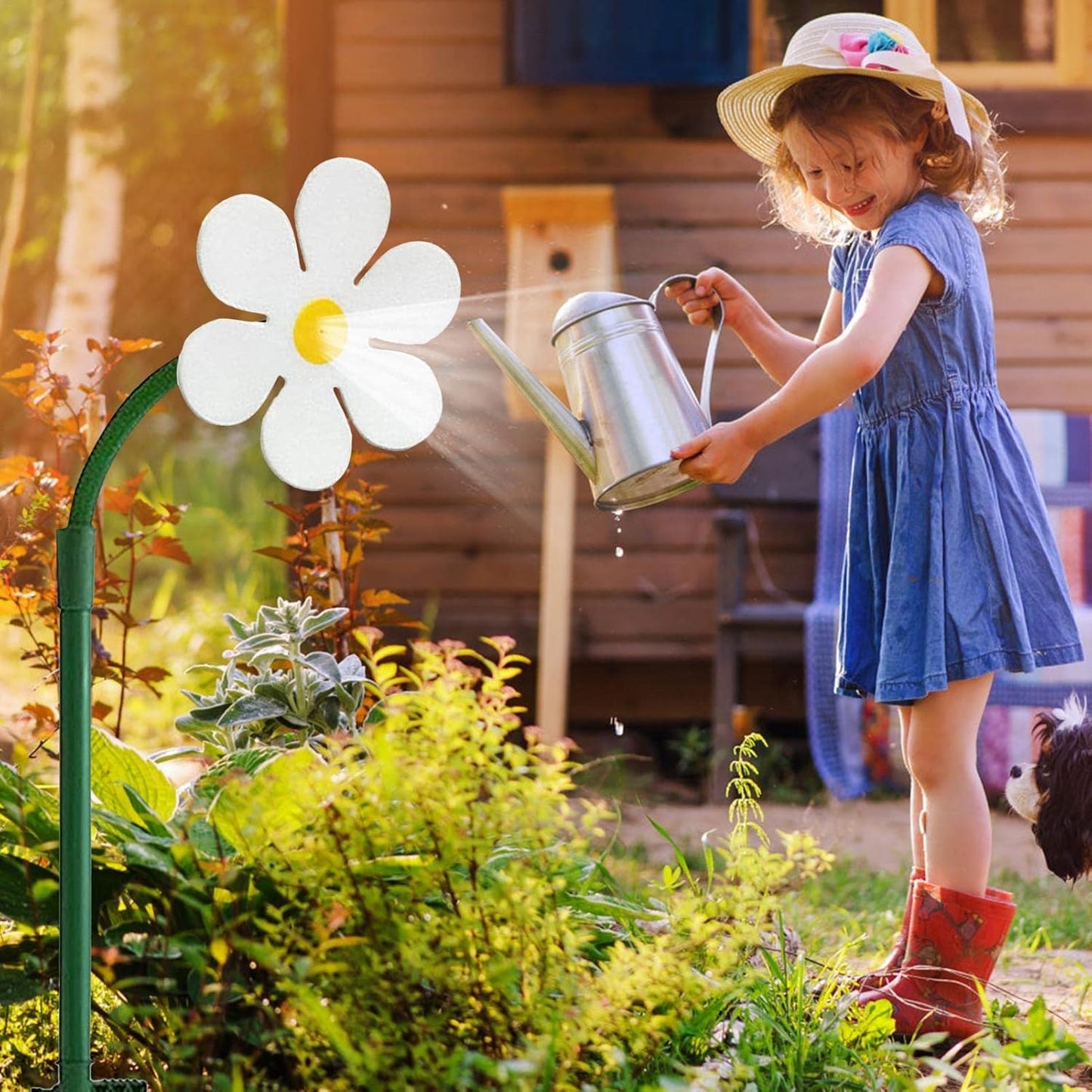 🌼Crazy Daisy Dancing Sprinkler: Spin Childhood Memories into Summer Fun💦