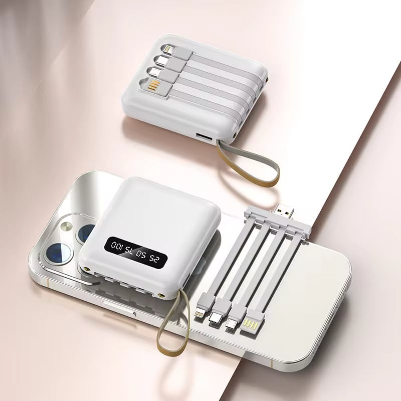 🔋4-in-1 Power Bank Fast Charging