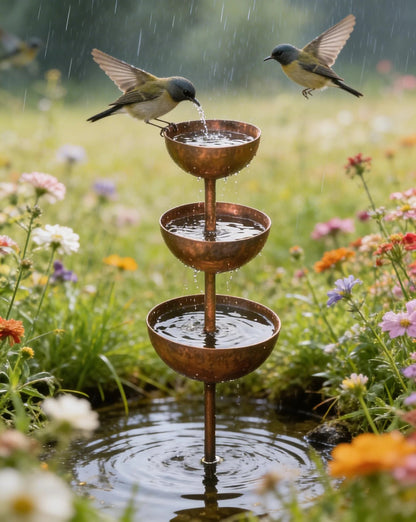 Hot Sale 50% Off 🌧️ Rain Catcher - Plant Support🐦 Metal Garden Ornament