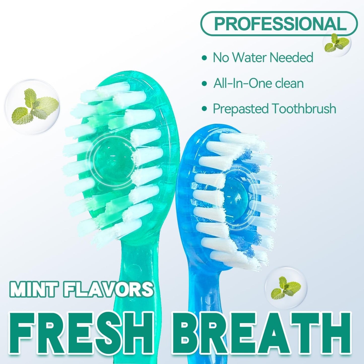 🎁5 in 1 Mini Toothbrush & Floss & Tongue Scraper & Toothpick Set 26pcs