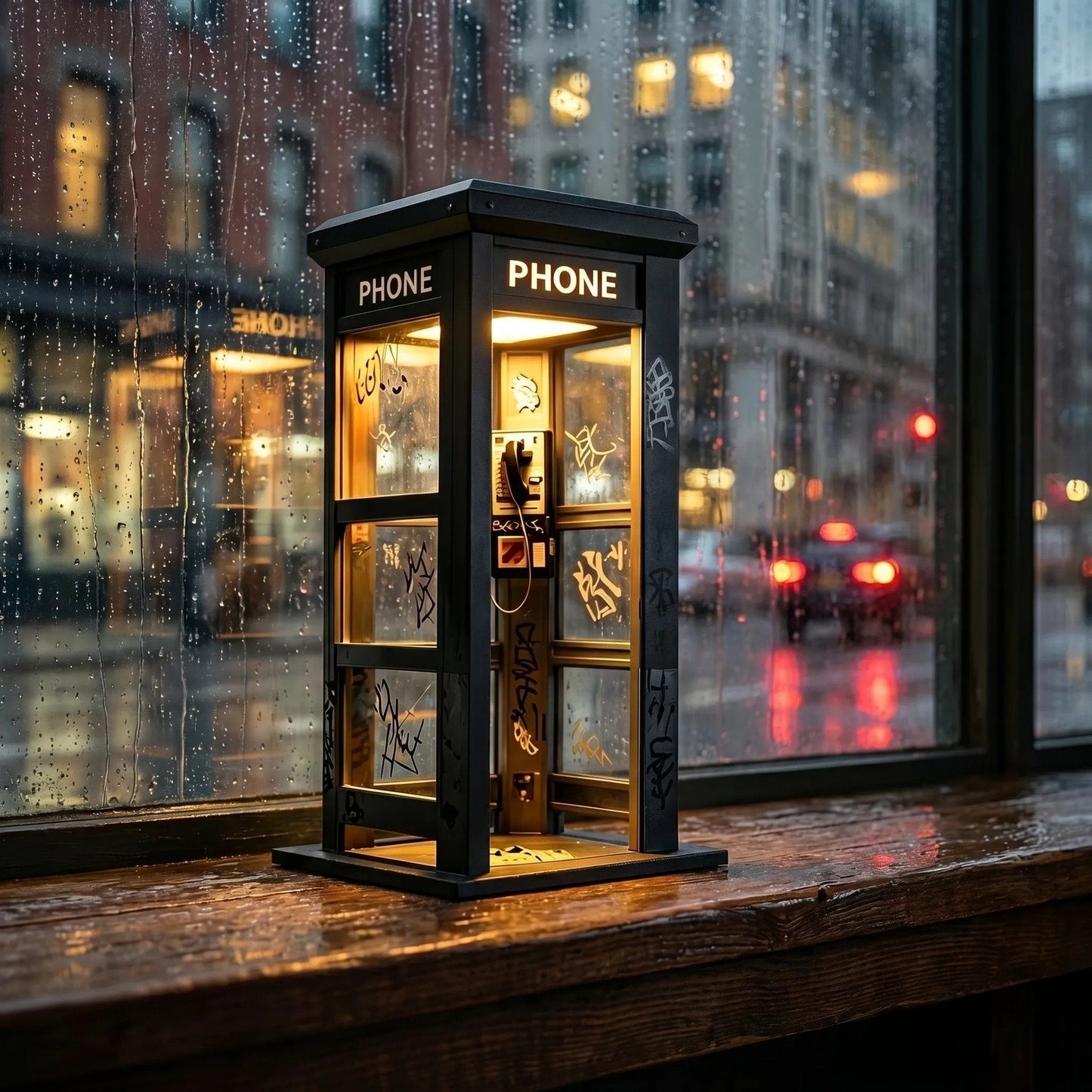 ⏰Last day Promotion🔥✨Vintage Phone Booth Ambient Lamp