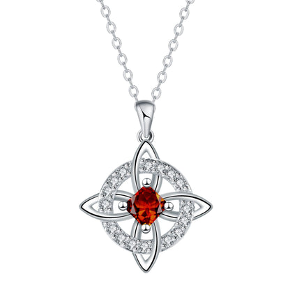 ✨ Mystical Birthstone Witches Knot Necklace