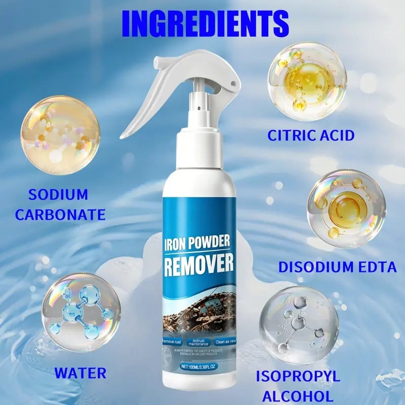 🔥 Last Day! Limited Time – Automotive Rust Remover Spray 100ML ⚡🚗 – Fast-Acting Iron & Rust Cleaner for Wheels, Rims & Metal Surfaces ✨