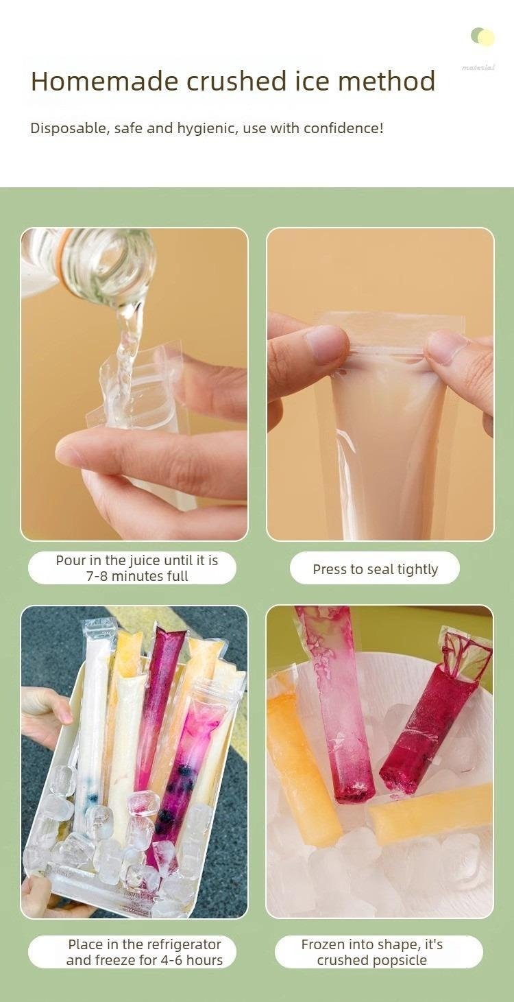 🧊Summer Hot Sale 60% OFF - 100 PCS DIY Popsicle Bags🍧