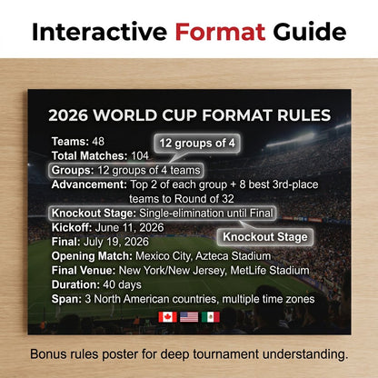 🔥Last Day 50% OFF - 🗓️ ⚽ 2026 World Cup Poster Set – Don't Miss a Match!