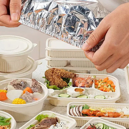 🔥Buy More Save More🔥Reusable Aluminum Foil Food Insulation Cover