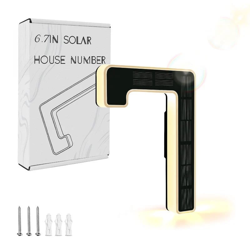 Illuminated Solar House Numbers