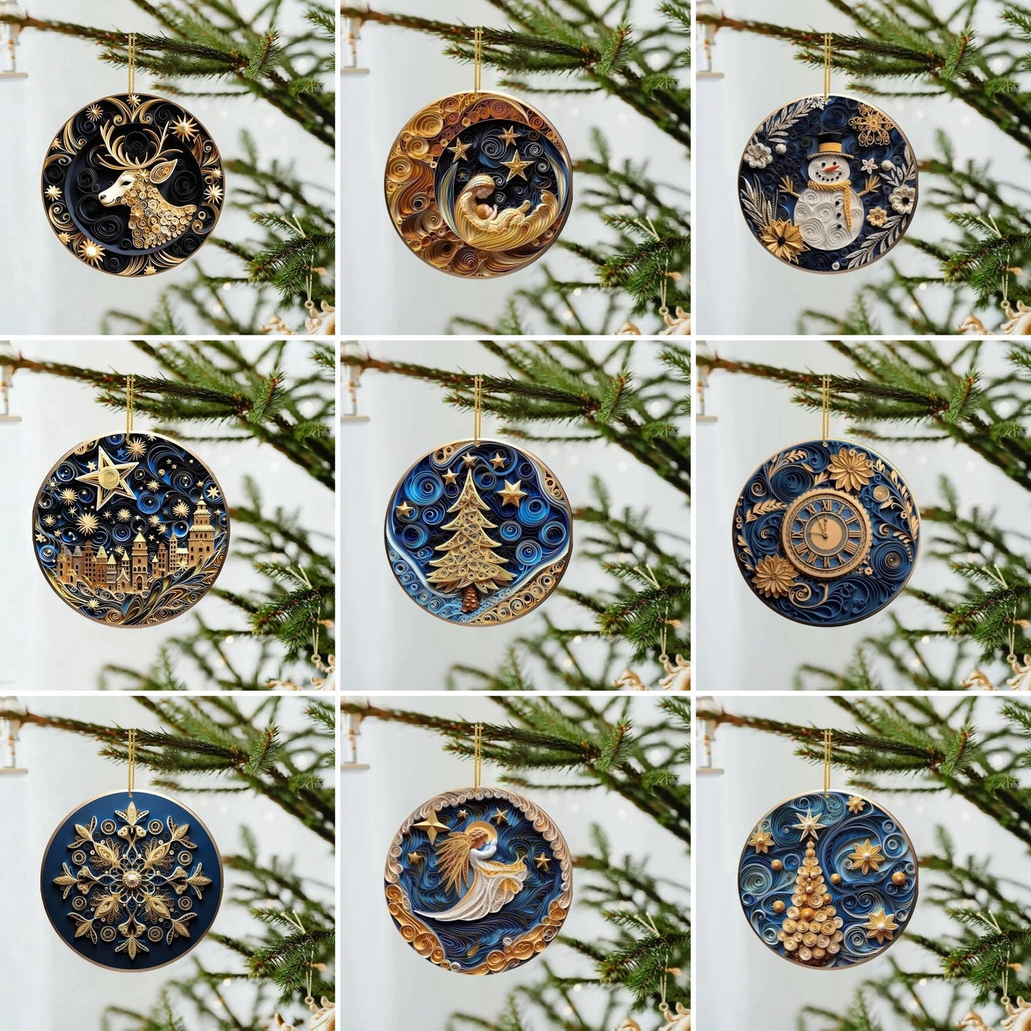 🎄2025 Handmade Ornaments With Good Wishes🎅