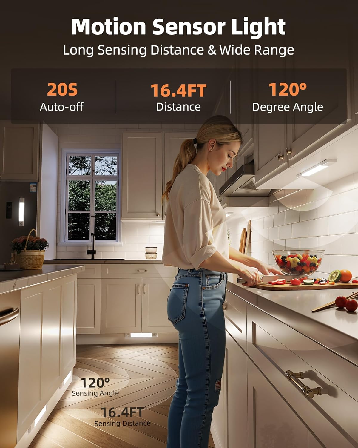 🏡💡Punch-Free Smart Magnetic Motion Sensor Rechargeable LED Light