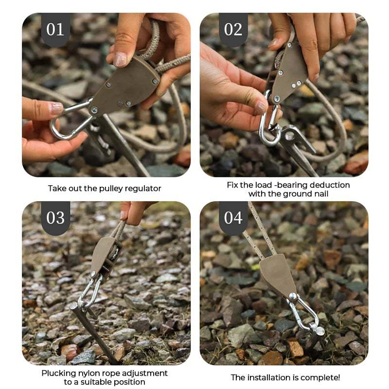 🔥48% OFF Sale🔥 Portable Adjustable Fix Camping Rope