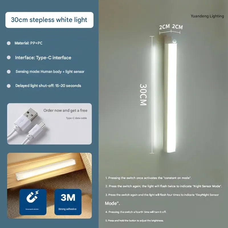 🔥 Last Day! Buy 1 Get 1 FREE – Smart Sensor Magnetic LED Lights