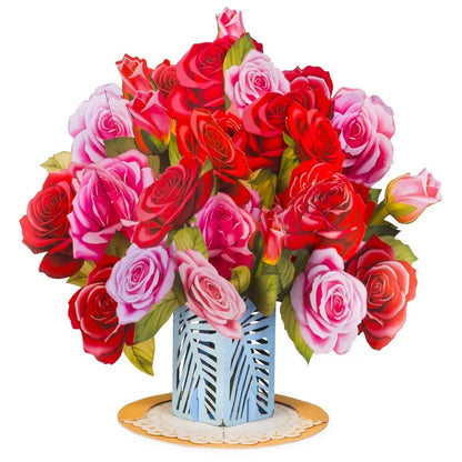 Everlasting 3D Flower Pop-Up Card – Valentine’s Day Keepsake Gift