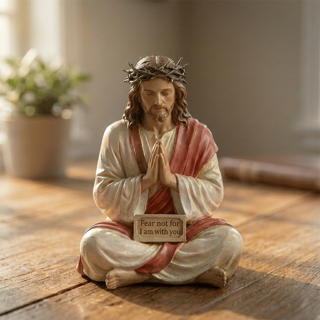 🔥Hot Sale 49% OFF -✝️Peaceful Desk Companions ✨ Handcrafted Jesus & Virgin Mary Figurines