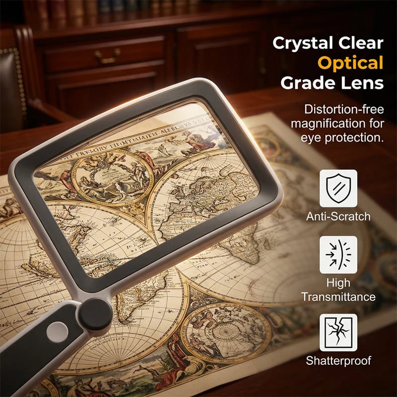 ✨ Last Day 50% OFF!🔍 Folding Handheld Magnifying Glass with Light – Perfect for Reading  🔥