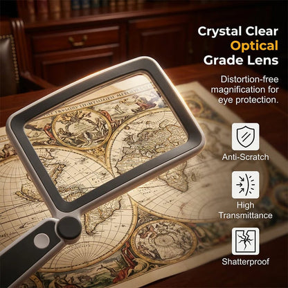 ✨ Last Day 50% OFF!🔍 Folding Handheld Magnifying Glass with Light – Perfect for Reading  🔥