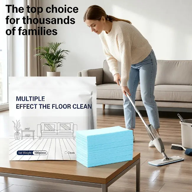 🧼100 Piece Floor Cleaning Tablets Multi-Surface Antibacterial Cleaner for Hardwood, Tile & Laminate