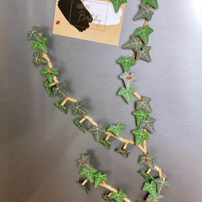 3D Printed Magnetic Ivy Faux Plant Fridge Magnet