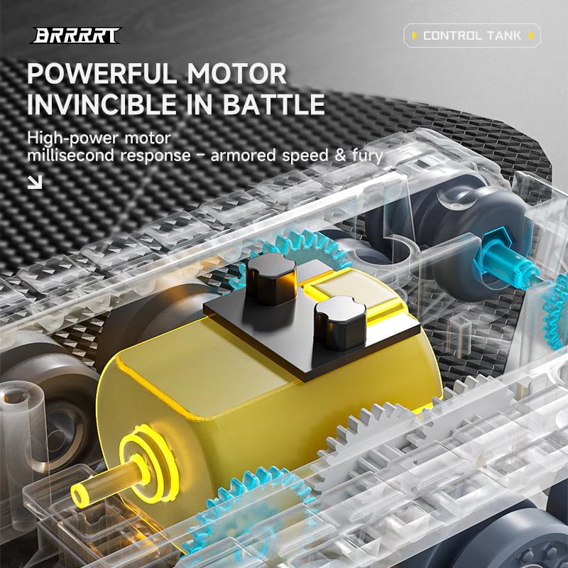 🎁Hot Sale 49% Off  -Mini RC Battle Tank with Infrared Combat & Rotating Turret