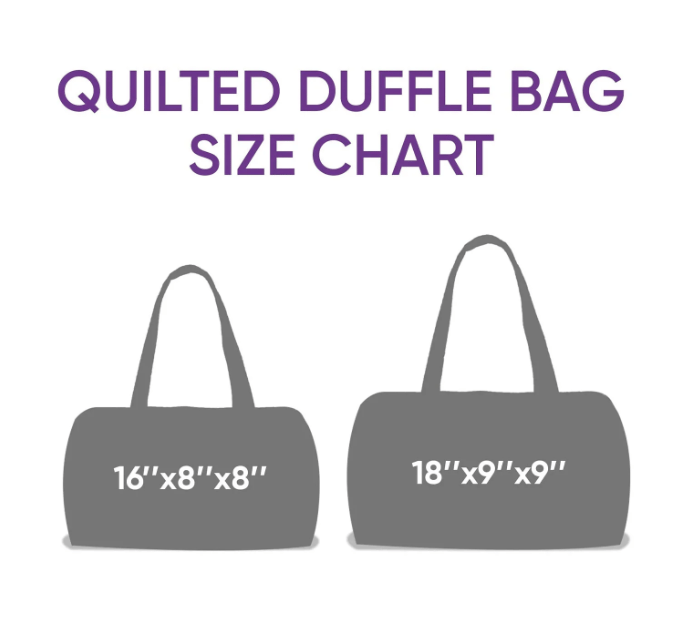 🎁Hippie Van Quilted Duffle Bag | Soft Travel Bag for Women & Men