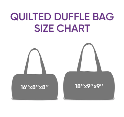 🎁Hippie Van Quilted Duffle Bag | Soft Travel Bag for Women & Men
