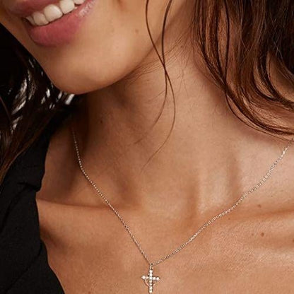 💖Rotated Crown Cross Necklace – Special Gift for Mom