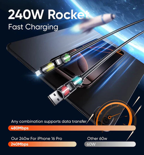⚡4-in-1 USB Charging Cable mFish fast charging⚡