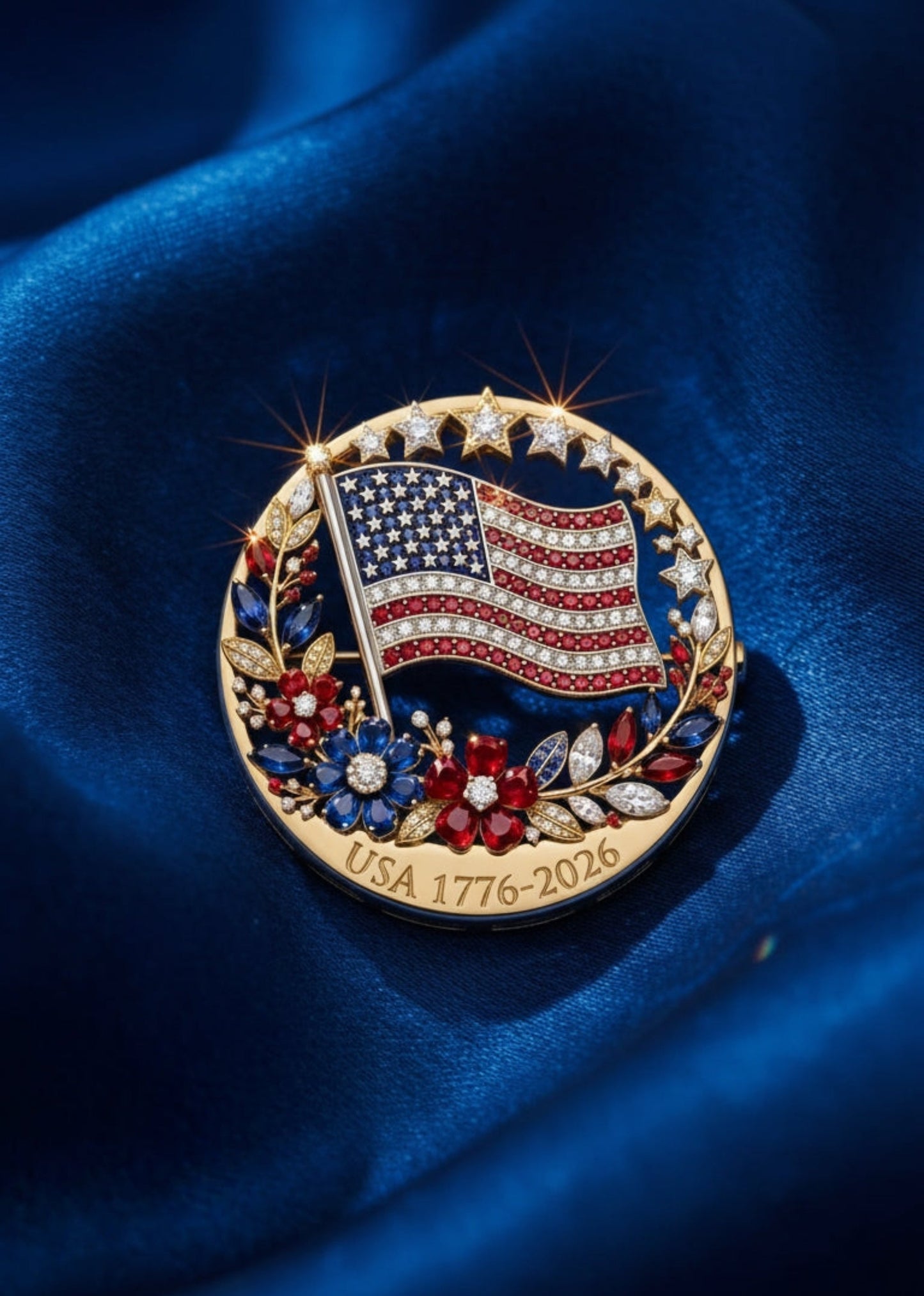 🎉 BOGO Alert! 250th Anniversary USA Enamel Brooch Pin 🇺🇸