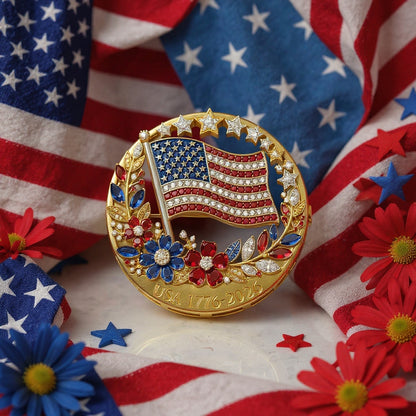 🎉 Last Day Deal: Buy 1 Get 1 FREE USA 250th Anniversary Brooch Pin